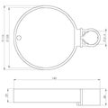 P&M XtraArt S100 Seifenschale zu Stangen, mit 22 mm Durchmesser, chrom, Farbe hochglanz Bild 2