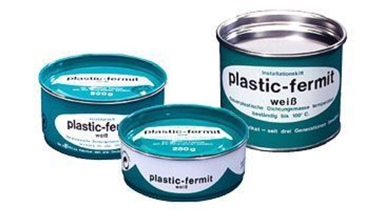 Fermit Plastic-Fermit Dichtungsmasse Dose a 500 g, Farbe weiß Bild 1