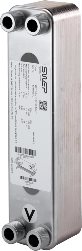 Oventrop Wärmeübertrager, für Regudis W-HTF, LB 1, 66 mm, Farbe silberfarben Bild 1