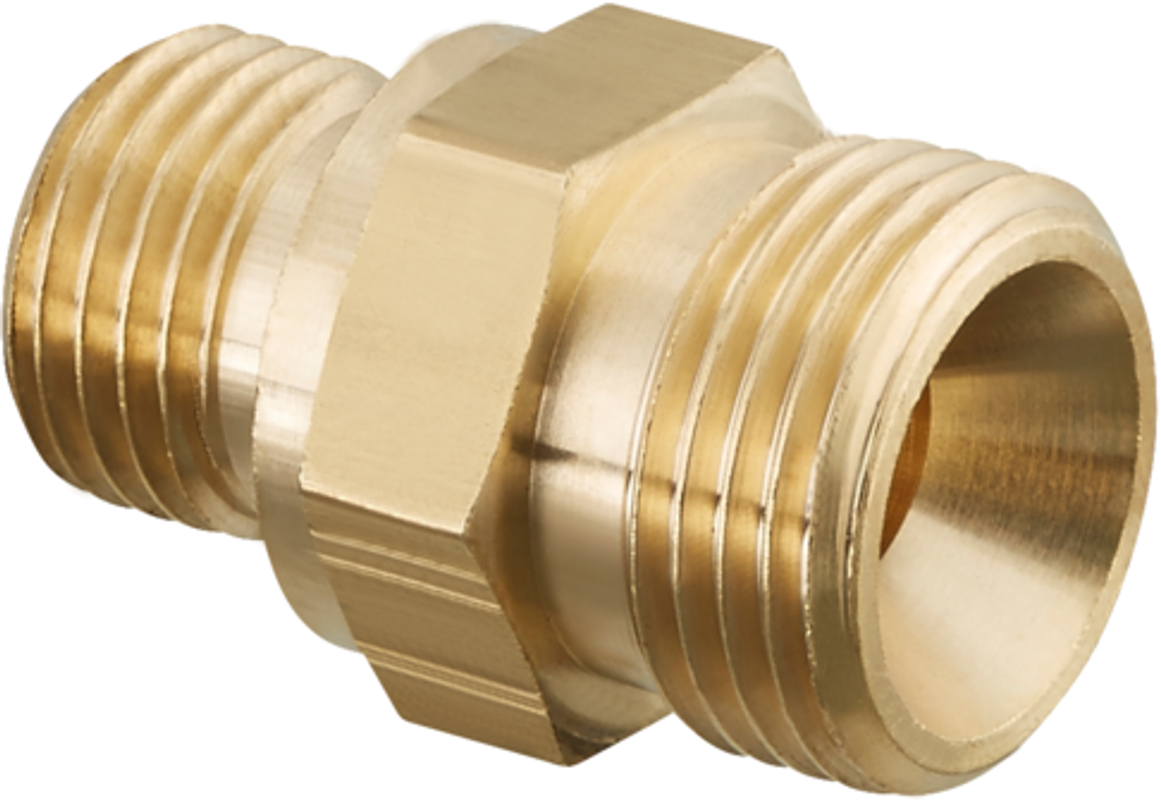 Oventrop Doppelnippel Ofix-Oil 3/8" AG x 3/8" AG, beiderseits Innenkon. Bild 1