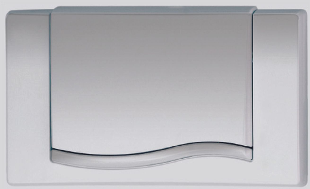 Pauli + Menden WC-Betätigungsplatte MEPA Wave S / S Kunststoff Matt, 180 x 22 mm, Farbe chrom Bild 1