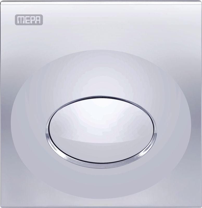 Pauli + Menden Urinal-Betätigungsplatte MEPA Drop Kunststoff Matt, Farbe chrom Bild 1