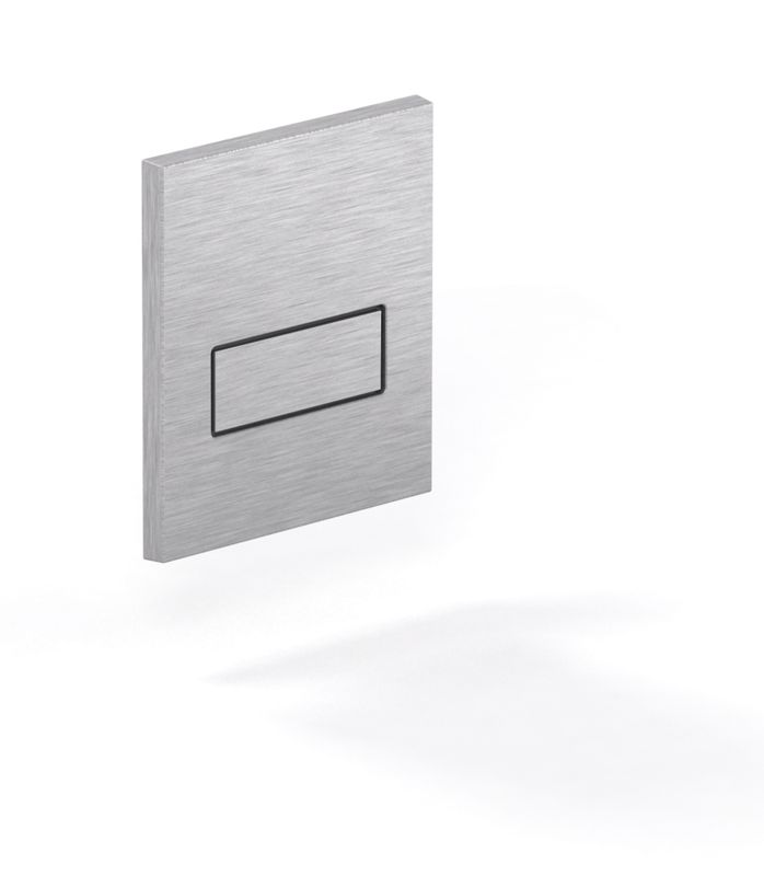 Pauli + Menden Urinal-Betätigungsplatte MEPA Orbit Edelstahl Vandalensicher, Farbe Edelstahl-Optik (silber) Bild 1
