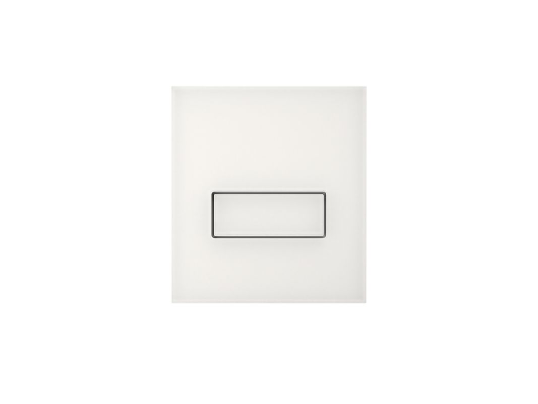 Pauli + Menden Urinal-Betätigungsplatte MEPA Orbit Glaslaminat, Farbe bianco Bild 1