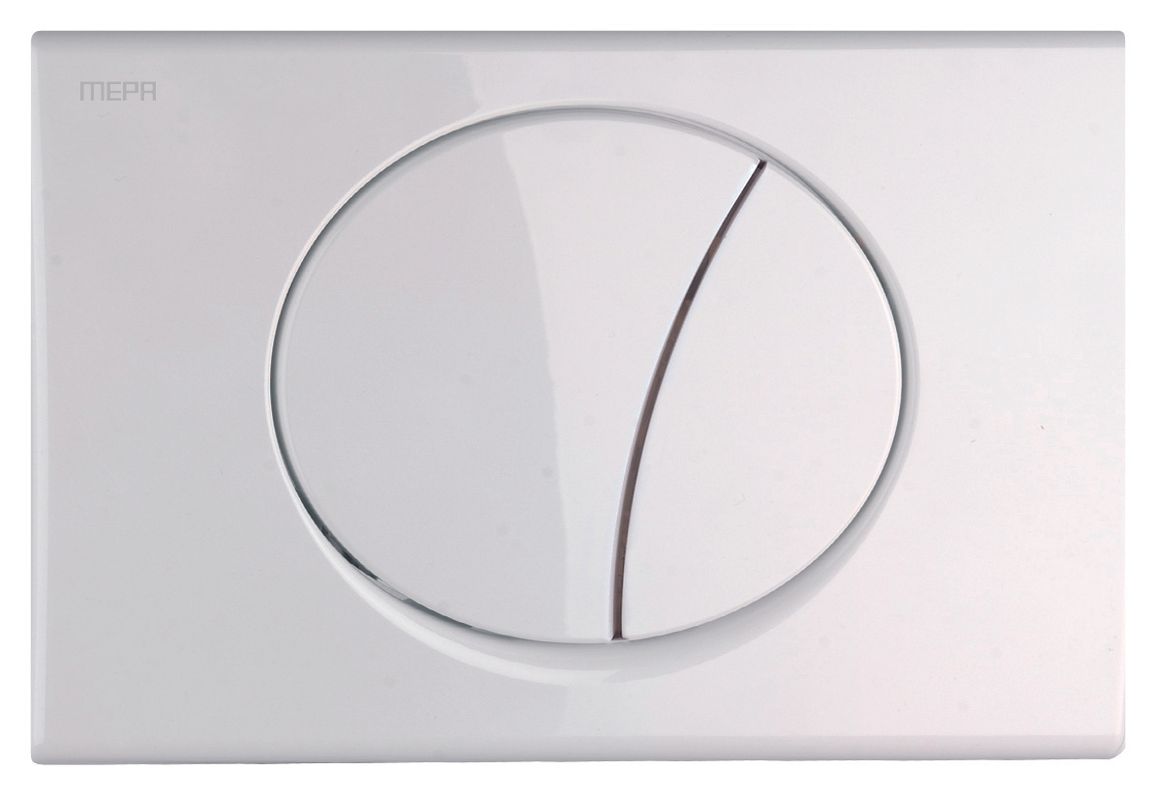 Pauli + Menden WC-Betätigungsplatte MEPA Sun 2-M Kunststoff, 165 x 245 mm, Farbe weiß Bild 1