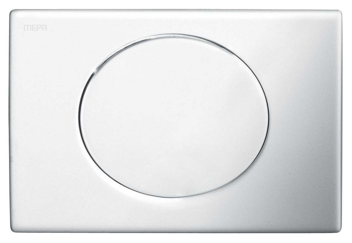 Pauli + Menden WC-Betätigungsplatte MEPA Sun S / S Kunststoff Matt, 165 x 245 mm, Farbe chrom Bild 1