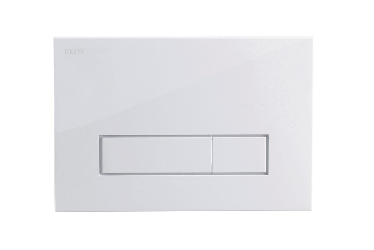 Pauli + Menden MEPA WC-Betätigungsplatte MEPA Orbit 2-M Kunststoff, für R11, 147 x 10 mm, Farbe weiß Bild 1