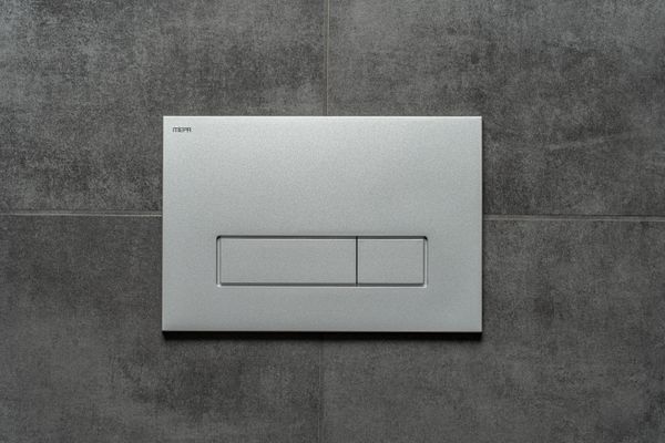Pauli + Menden WC Betätigungsplatte MEPA Orbit 2-M Kunststoff Matt, 147 x 217 mm, Farbe chrom Bild 6