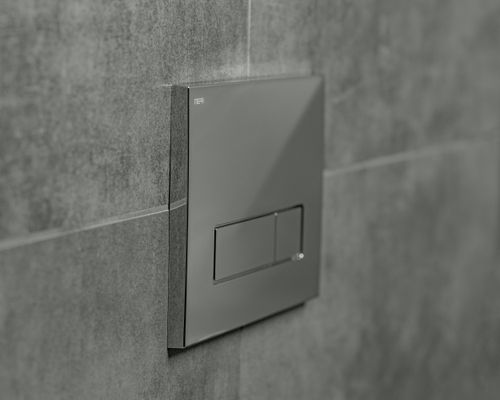 Pauli + Menden WC Betätigungsplatte MEPA Orbit 2-M Kunststoff Glanz, 147 x 217 mm, Farbe chrom Bild 5
