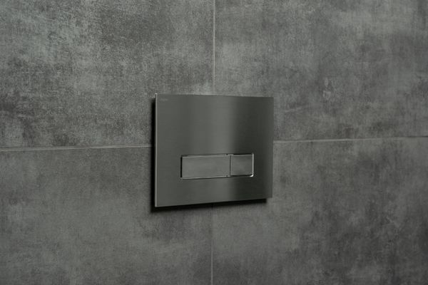 Pauli + Menden WC-Betätigungsplatte MEPA Orbit 2-M Edelstahl Steel Fliesenbündig, 157 x 230 mm, Farbe Edelstahl-Optik (silber) Bild 5
