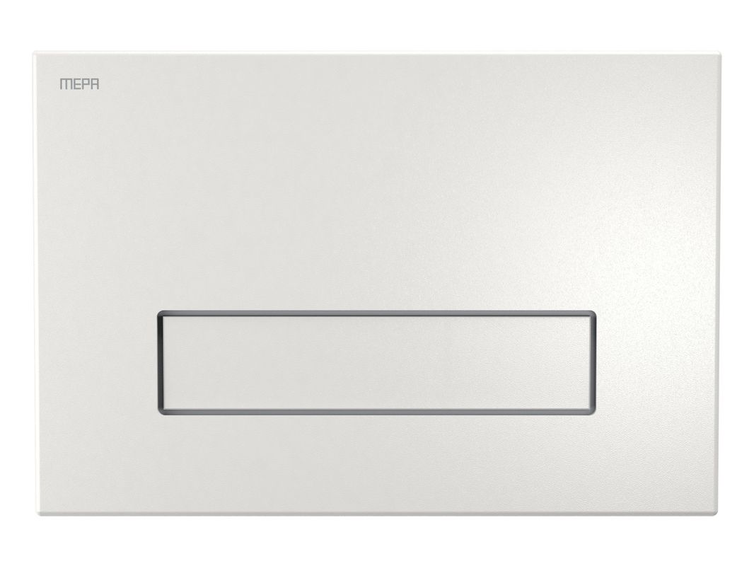 Pauli + Menden WC Betätigungsplatte MEPA Orbit 1-M Vandalensicher, 150 x 220 mm, Farbe weiß Bild 1