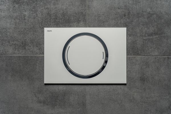 Pauli + Menden WC-Betätigungsplatte MEPA Zero 2-M Kunststoff, 148 x 218 mm, Farbe weiß Bild 7