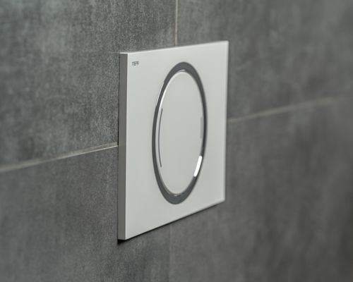 Pauli + Menden WC-Betätigungsplatte MEPA Zero 2-M Kunststoff, 148 x 218 mm, Farbe weiß Bild 5