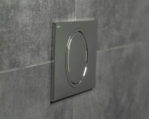 Pauli + Menden WC-Betätigungsplatte MEPA Zero 2-M Kunststoff Glanz, 148 x 218 mm, Farbe chrom Bild 5