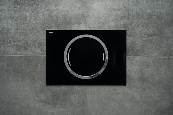 Pauli + Menden WC-Betätigungsplatte MEPA Zero 2-M Kunststoff, 148 x 218 mm, Farbe brillantschwarz Bild 7