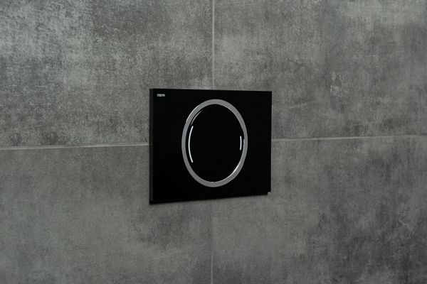 Pauli + Menden WC-Betätigungsplatte MEPA Zero 2-M Kunststoff, 148 x 218 mm, Farbe brillantschwarz Bild 6