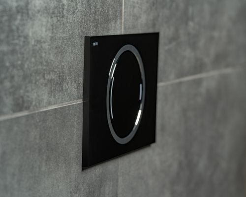 Pauli + Menden WC-Betätigungsplatte MEPA Zero 2-M Kunststoff, 148 x 218 mm, Farbe brillantschwarz Bild 5