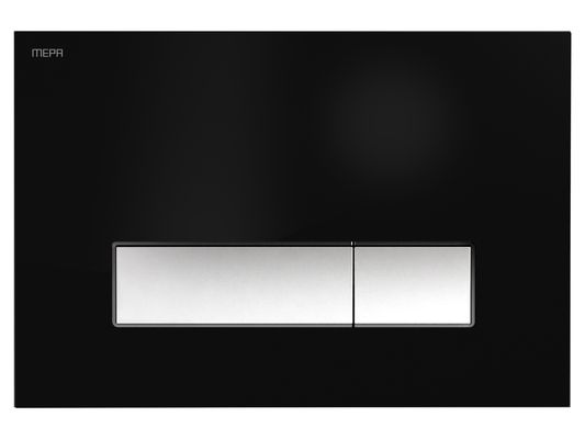 Pauli + Menden WC-Betätigungsplatte MEPA Orbit 2-M Kunststoff, 147 x 217 mm, Farbe brillantschwarz Bild 2