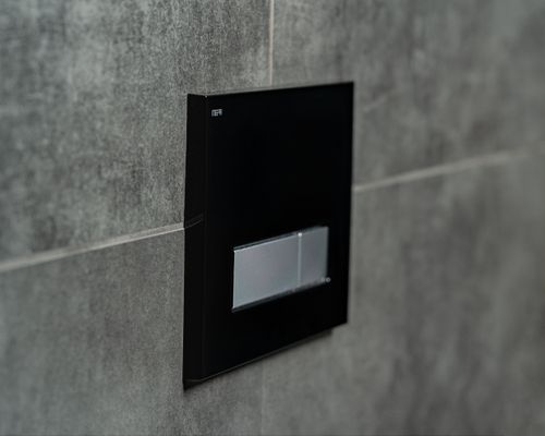 Pauli + Menden WC-Betätigungsplatte MEPA Orbit 2-M Kunststoff, 147 x 217 mm, Farbe brillantschwarz Bild 5