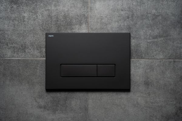 Pauli + Menden WC-Betätigungsplatte MEPA Orbit 2-M Kunststoff Matt, 147 x 217 mm, Farbe schwarz Bild 6