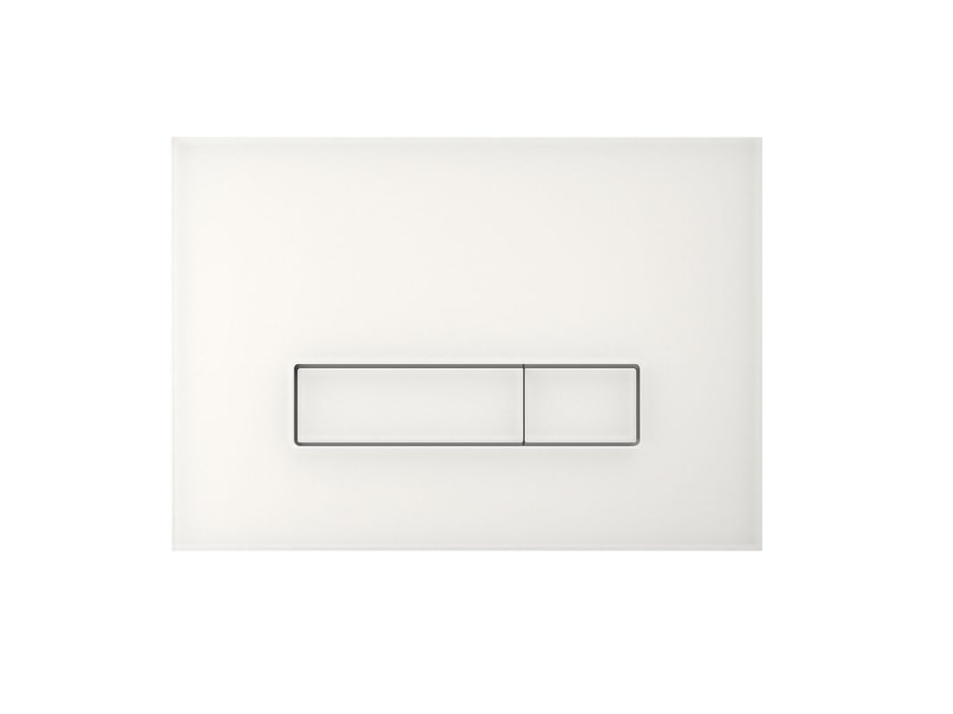 Pauli + Menden WC-Betätigungsplatte MEPA Orbit 2-M Glaslaminat TE, Farbe bianco Bild 1