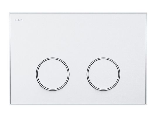 Pauli + Menden WC Betätigungsplatte MEPA Frame 2-M Laminam Weiss-Matt, 148 x 218 mm, Farbe weiß Bild 2