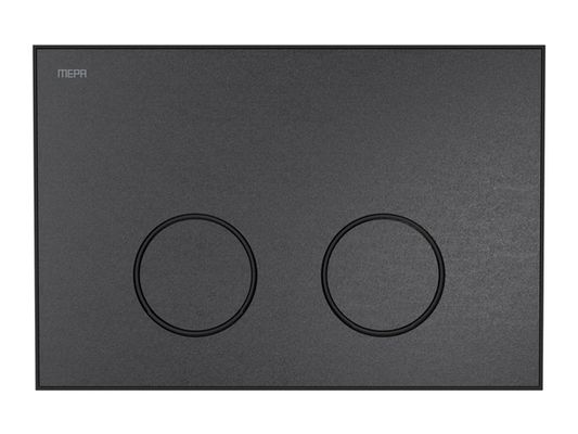 Pauli + Menden WC Betätigungsplatte MEPA Frame 2-M Laminam Schwarz-Matt, 148 x 218 mm, Farbe schwarz Bild 2