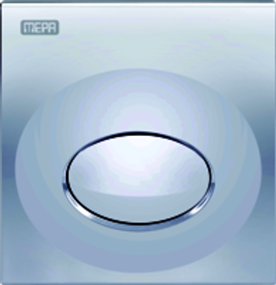 Pauli + Menden Urinal-Betätigungsplatte MEPA Drop Kunststoff Matt, Farbe chrom Bild 2