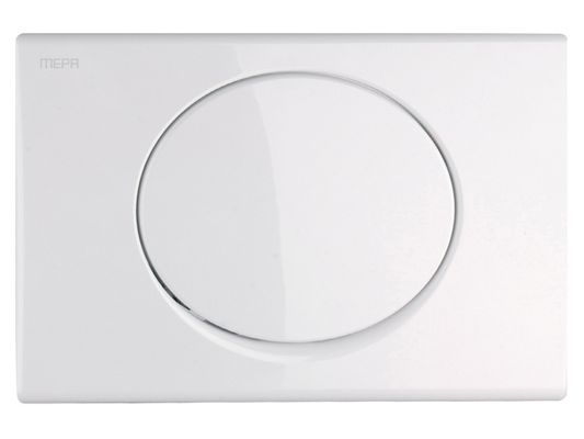Pauli + Menden WC-Betätigungsplatte MEPA Sun S / S Kunststoff, 165 x 245 mm, Farbe weiß Bild 2