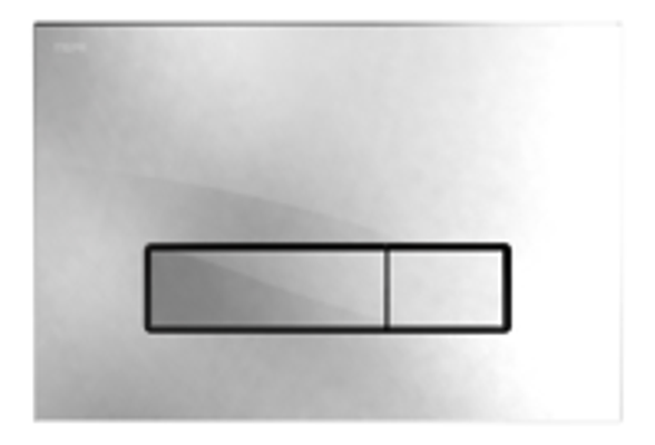 Pauli + Menden WC-Betätigungsplatte MEPA Orbit 2-M Glas Weiss Fliesenbündig, 157 x 230 mm, Farbe weiß Bild 2
