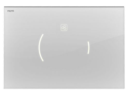 Pauli + Menden Ersatz WC-Betätigung MEPA Zero Lumo 2-M Glas Weiss Fliesenbündig, Farbe weiß Bild 2