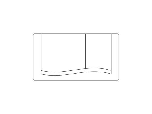 Pauli + Menden WC-Betätigungsplatte MEPA Wave 2-M Kunststoff Matt, 180 x 22 mm, Farbe chrom Bild 5