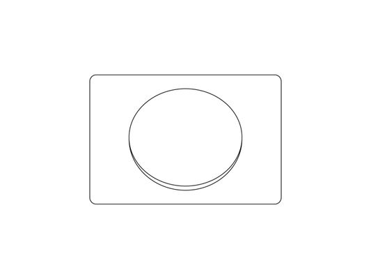 Pauli + Menden WC-Betätigungsplatte MEPA Ellipse S / S Kunststoff Matt, 165 x 13 mm, Farbe chrom Bild 5