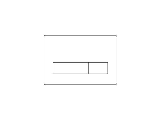Pauli + Menden MEPA WC-Betätigungsplatte MEPA Orbit 2-M Kunststoff, für R11, 147 x 10 mm, Farbe weiß Bild 5