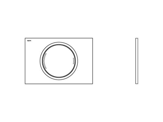 Pauli + Menden WC-Betätigungsplatte MEPA Zero 2-M Kunststoff, 148 x 218 mm, Farbe weiß Bild 9