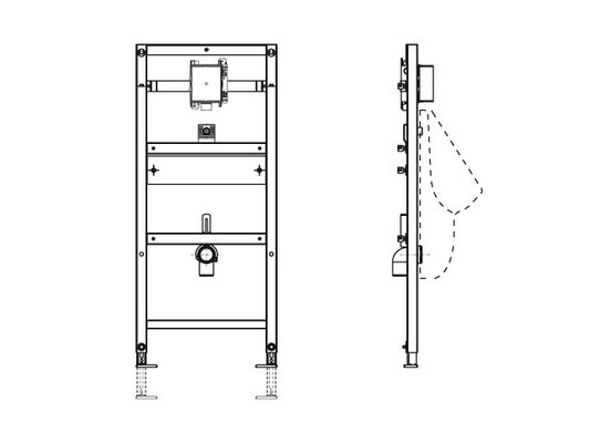 Pauli + Menden Urinal-Element UP-Spülsystem SBH 120 Elektronisch / Mechanisch Bild 6