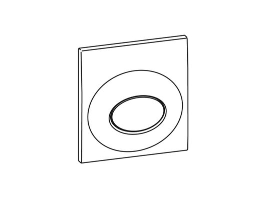 Pauli + Menden MEPA Urinal-Betätigungsplatte MEPA Drop Kunststoff Weiss Frontplatte, Farbe weiß Bild 4