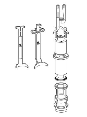 Pauli + Menden MEPA Ablaufventil-Set, für UP-Spülkästen Typ SC A12 / E11-E21-E31 Bild 3