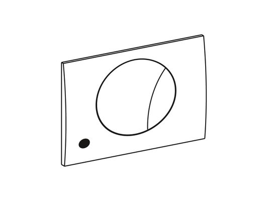 Pauli + Menden WC-Betätigungsplatte MEPA Ellipse 950, Farbe weiß Bild 5