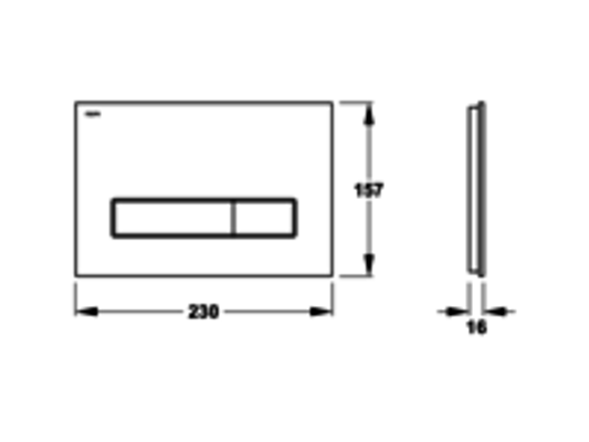 Pauli + Menden WC-Betätigungsplatte MEPA Orbit 2-M Glas Weiss Fliesenbündig, 157 x 230 mm, Farbe weiß Bild 7