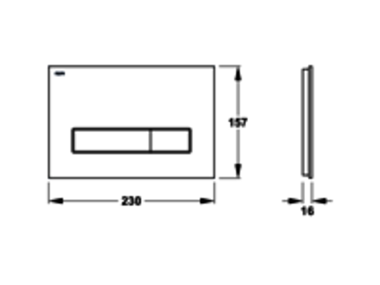 Pauli + Menden WC-Betätigungsplatte MEPA Orbit 2-M Glas Silber Fliesenbündig, 157 x 230 mm, Farbe silber Bild 7
