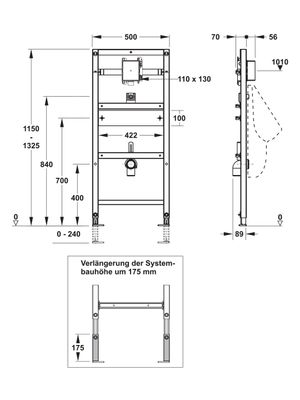 Pauli + Menden Urinal-Element UP-Spülsystem SBH 120 Elektronisch / Mechanisch Bild 5
