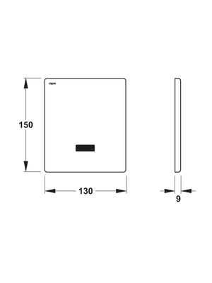 Pauli + Menden Urinalsteuerung 825 Batterie Edelstahl 825 T2 Batterie, Farbe silberfarben Bild 6