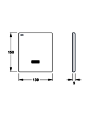 Pauli + Menden Urinalsteuerung 825 Batterie Edelstahl 825 T2 Batterie, Farbe silberfarben Bild 5