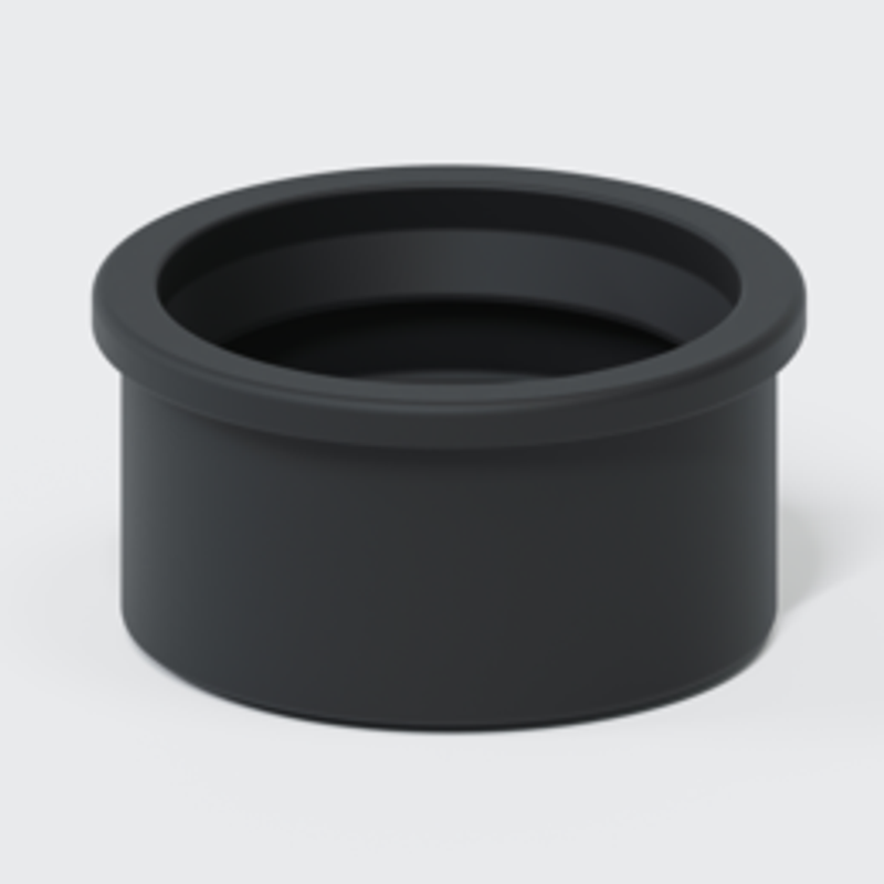 Poloplast POLO-KAL Steckdichtung DA 46 mm x DN 1 1/2" / 40 mm, für Siphonanschlussstücke, DN 40, Farbe schwarz Bild 1