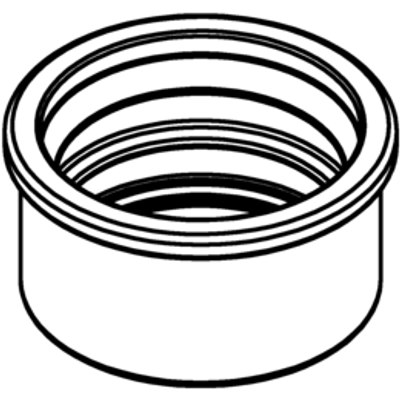 Poloplast POLO-KAL Steckdichtung DA 46 mm x DN 1 1/2" / 40 mm, für Siphonanschlussstücke, DN 40, Farbe schwarz Bild 5