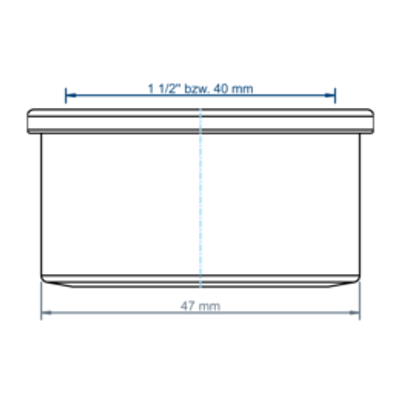 Poloplast POLO-KAL Steckdichtung DA 46 mm x DN 1 1/2" / 40 mm, für Siphonanschlussstücke, DN 40, Farbe schwarz Bild 3