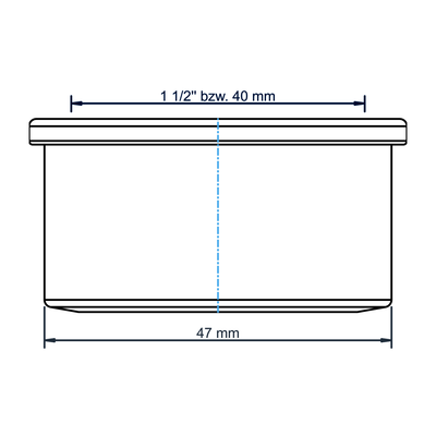 Poloplast POLO-KAL Steckdichtung DA 46 mm x DN 1 1/2" / 40 mm, für Siphonanschlussstücke, DN 40, Farbe schwarz Bild 4