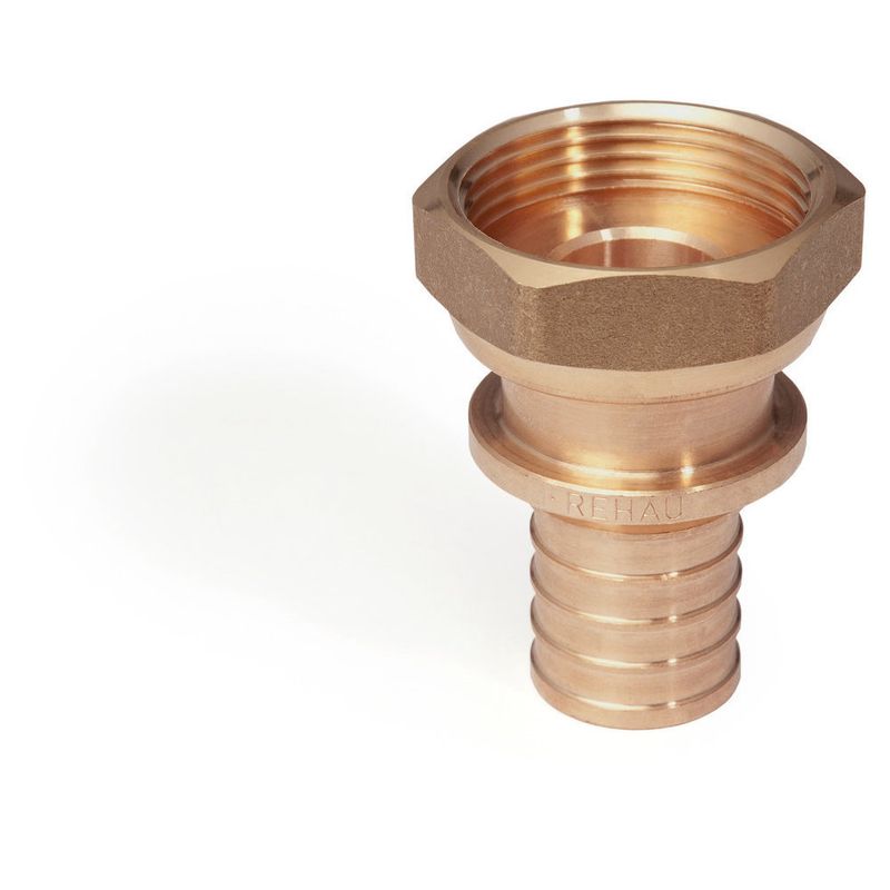 Rehau Anschlussverschraubung RAUTITAN RX 40 mm x 1 1/2" flachdichtend, Rotguss, Farbe Rotguss blank Bild 1