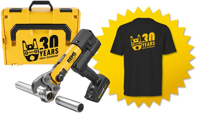 Rems E 22 V ACC Basic-Pack Edition 30 Jahre +T-Shirt +Gutschein Bild 2